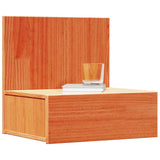 Bedside Table Wax Brown 42 x 32.5 x 40 cm Solid pine wood 873497