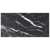Table Top Black Tempered glass 100x50 cm Durable Table Top 322274