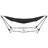 Hammock with Foldable Stand Black 44365