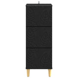 Drawer Cabinet Black 33 x 34.5 x 90 cm Engineered Wood 895076