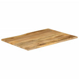 Table Top 110x80x2.5 cm Live Edge Solid Wood Mango 370725