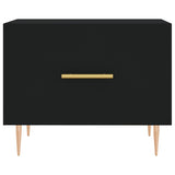 Coffee Tables 2 pcs Black 50x50x40 cm Engineered Wood 829367
