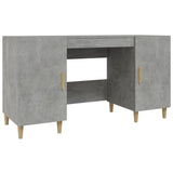 812766 Desk Concrete Grey 140x50x75 cm Engineered Wood