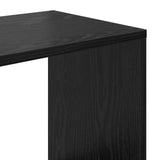 Book Cabinet Black Oak 132 x 29 x 141.5 cm Engineered Wood 3388358