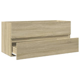 Bathroom Sink Cabinet Sonoma Oak 100x38.5x45 cm Engineered Wood 849639