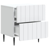 Bedside Cabinet 2 pcs White 43 x 34.5 x 49.5 cm Engineered Wood 894296