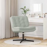 Swivel Relaxing Chair Light Grey 63 x 75 x 76 cm Velvet 42007360