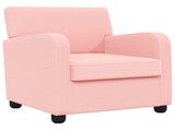 Armchair Pink Faux Lamb Fleece 42043408