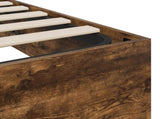 Ottoman Bed Frame Smoked Oak 193 x 135 x 25 cm Engineered Wood 3409281