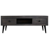 ZNTS Coffee Table Solid Mango Wood 100x60x35 cm 245913