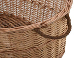 Firewood Basket with Carrying Handles 88x57x34 cm Natural Willow 286984