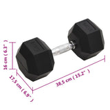 Dumbbell 27.5 kg Cast Iron 93611