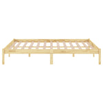 Bed Frame without Mattress Solid Wood King Size 810022