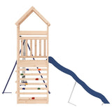 Outdoor Playset Natural wood, Blue Solid pine wood, Polypropylene 3156931