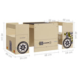 3 Piece Kids Table and Chair Set Off-road Car Design MDF 10406