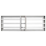 Garden Rake Replacement Head Silver Stainless Steel 42011362