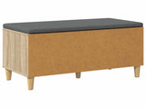 Hall Bench with Cushion with Storage Sonoma Oak 80 x 38 x 46 cm 891530