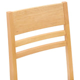 Dining Chairs 2 pcs Natural 43 x 54 x 89 cm Solid Rubber Wood 42020441