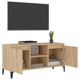TV Cabinet with Metal Legs Sonoma Oak 103.5x35x50 cm 805971