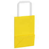 Paper Bags 250 pcs with Handles Yellow 15x8x21 cm 4102005