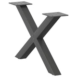 Coffee Table Legs X-Shaped 2 pcs Anthracite 60x cm Steel 4012882