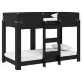 Bunk Bed for Kids Black Oak 80 x 160 cm Engineered Wood 3410548