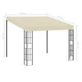 Wall-mounted Gazebo 3x3 m Cream Fabric 47987