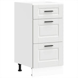 Kitchen Base Cabinet Porto White Engineered Wood 854220