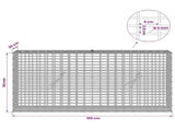 Gabion with 5 mm Wire and 5x2.5 cm Mesh 100x20x50 cm 3463556