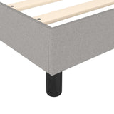 Box Spring Bed Frame Light Grey 90x200 cm Fabric 3120484