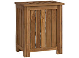 Laundry Basket Natural Solid Teak Wood 42024284