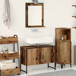 Bathroom Furniture Set with Storage 2 pcs Brown 80 x 33 x 60 cm 3334331