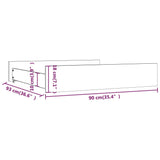 Bed Drawers 2 pcs White Solid Wood Pine 814980