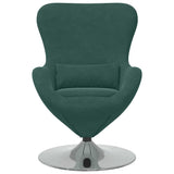 Egg Chair Dark Green 63 x 73 x 90 cm Velvet 42002726
