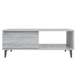 Coffee Table Grey Sonoma 90x60x35 cm Engineered Wood 813174