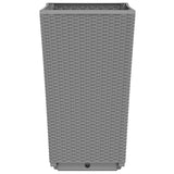Garden Planters 4 pcs Light Grey 32.5x32.5x57 cm PP 367852