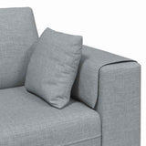 Fabric Sofa with Cushion Light Grey 208 cm Fabric 3335143