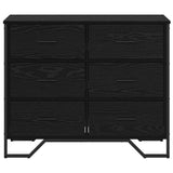 Chest of Drawers 2 pcs Black Oak 91 x 35.5 x 74.5 cm 3365605