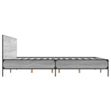 Bed Frame without Mattress Grey Sonoma 180x200 cm Super King 3280015