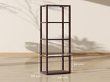 LED Floor Lamp with Glass Shelves, 4 Layers Dimmable Tall Standing Lamp, Modern Column Shelf Floor T3398P376730