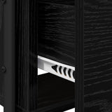 Dressing Table Black Oak 100 x 36.5 x 136 cm Engineered Wood 8007683
