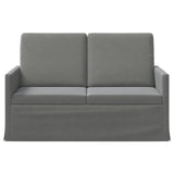 2 Seater Sofa Dark Grey 130 x 81 x 82 cm Velvet 42041055