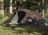 Camping Tent Tunnel 2-Person Brown Waterproof 4009631