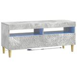5 Piece LED TV Cabinet Concrete Grey Engineered Wood 3416760