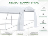 6 x 3 x 2 m Polytunnel Greenhouse with Roll-up Side Walls, Walk-in Grow House Tent with Steel Frame, T3398P314192