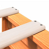 Bookcase Bed without Mattress Wax Brown 200x200 cm Solid Wood Pine 3323973