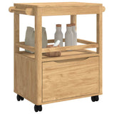 Kitchen Trolley FLORO Wax Brown 72.5 x 45 x 80 cm 42011251