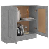 ZNTS Book Cabinet Concrete Grey 82.5x30.5x80 cm Engineered Wood 802709