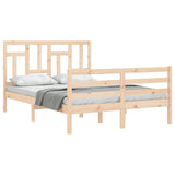 Bed Frame without Mattress Double Solid Wood 3194936