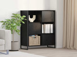 Book Cabinet Black Oak 68 x 30 x 108.5 cm Engineered Wood 886540